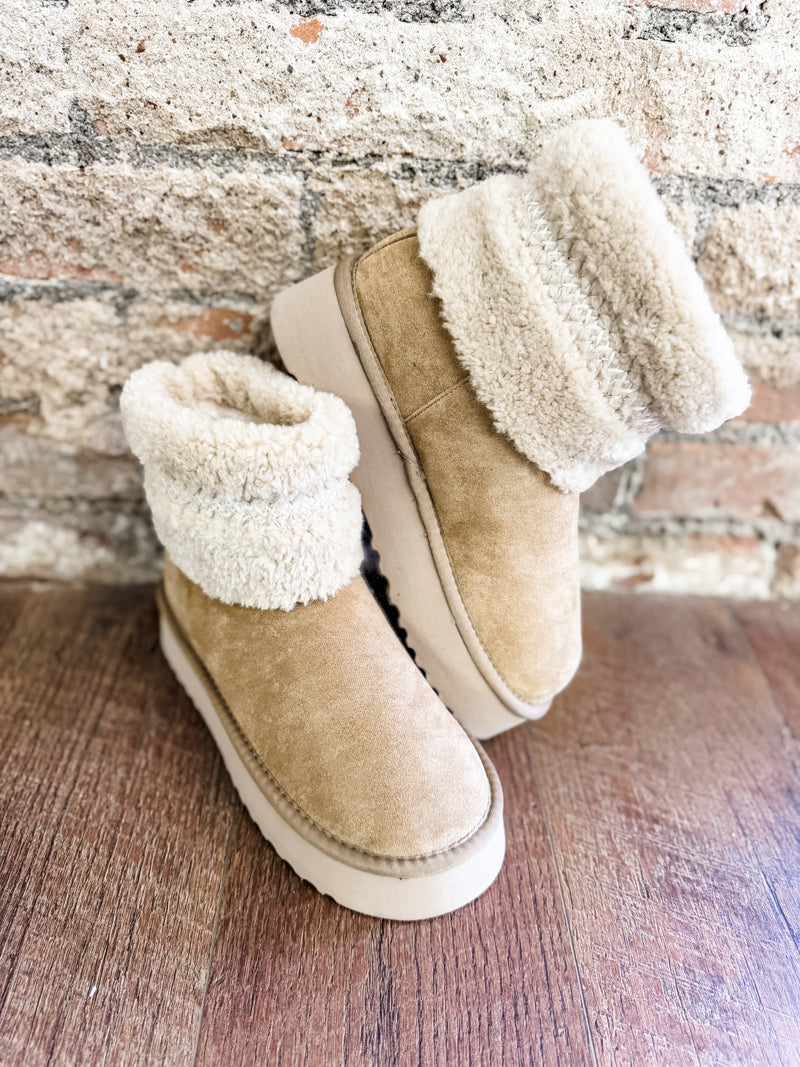 Yellowbox Hiraya Sand Shearling Boot - FINAL SALE