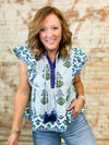 THML Sherry Mixed Print Top