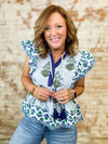 THML Sherry Mixed Print Top