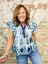 THML Sherry Mixed Print Top