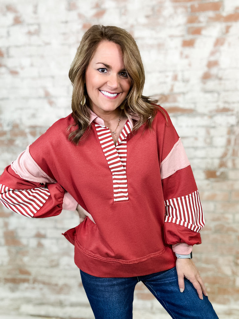 Neely Mixed Stripe Top