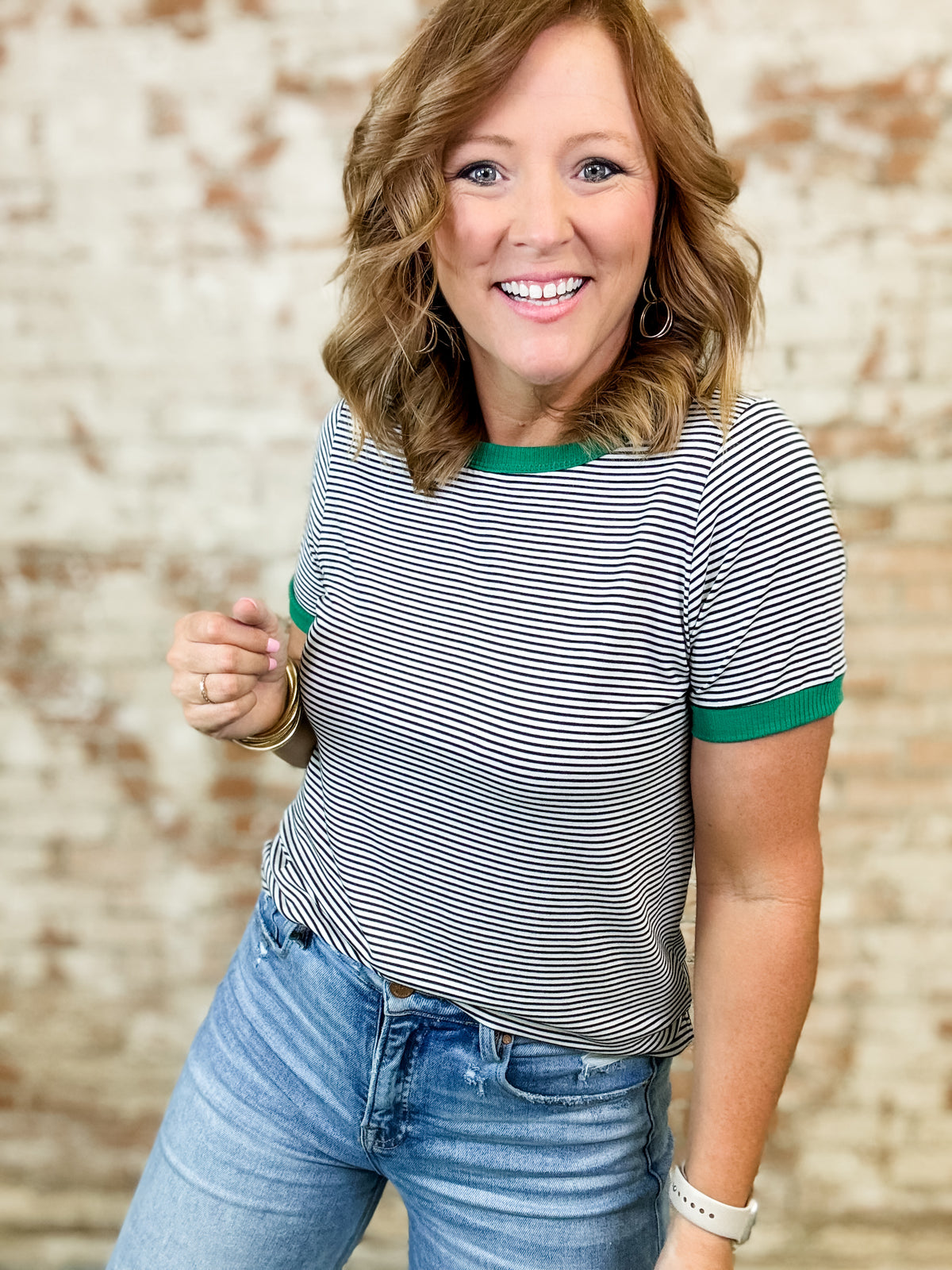 Angie Stripe Top