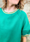 Jamie Trimmed Terry Top