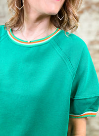 Jamie Trimmed Terry Top