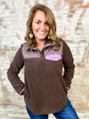 LaDonna Contrast Fleece Pullover