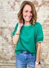 Jamie Trimmed Terry Top