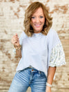 Sherri Stripe + Floral Top