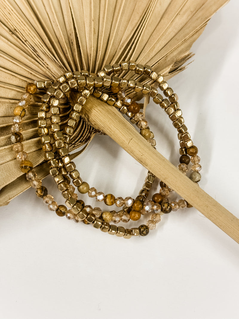 Tory Brass Stone Bracelet