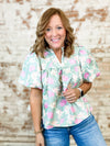 Jessie Floral Jacquard Top