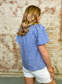 Evalina Gingham Top