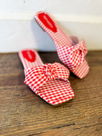 Penelope Gingham Sandals