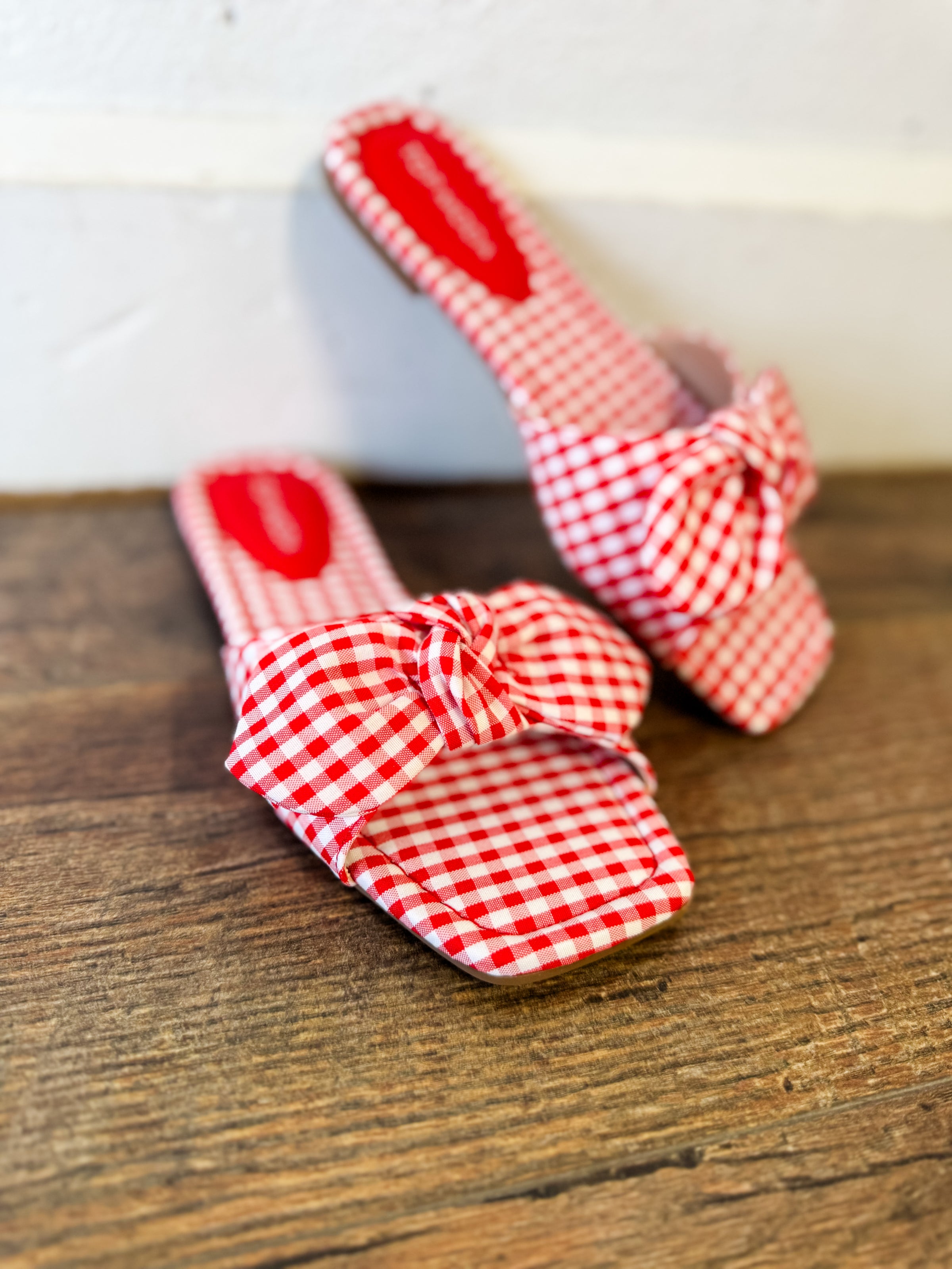 Penelope Gingham Sandals