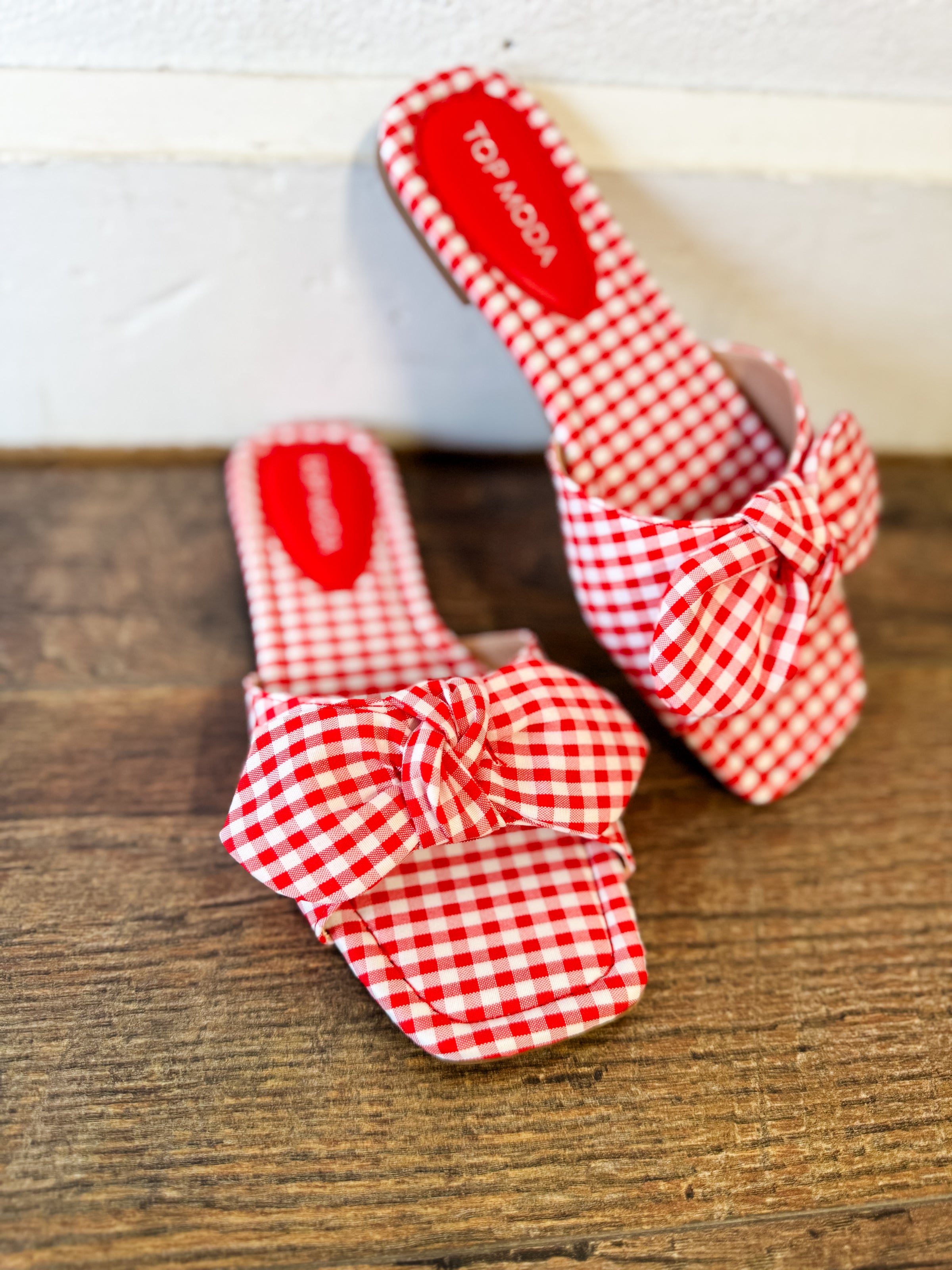 Penelope Gingham Sandals