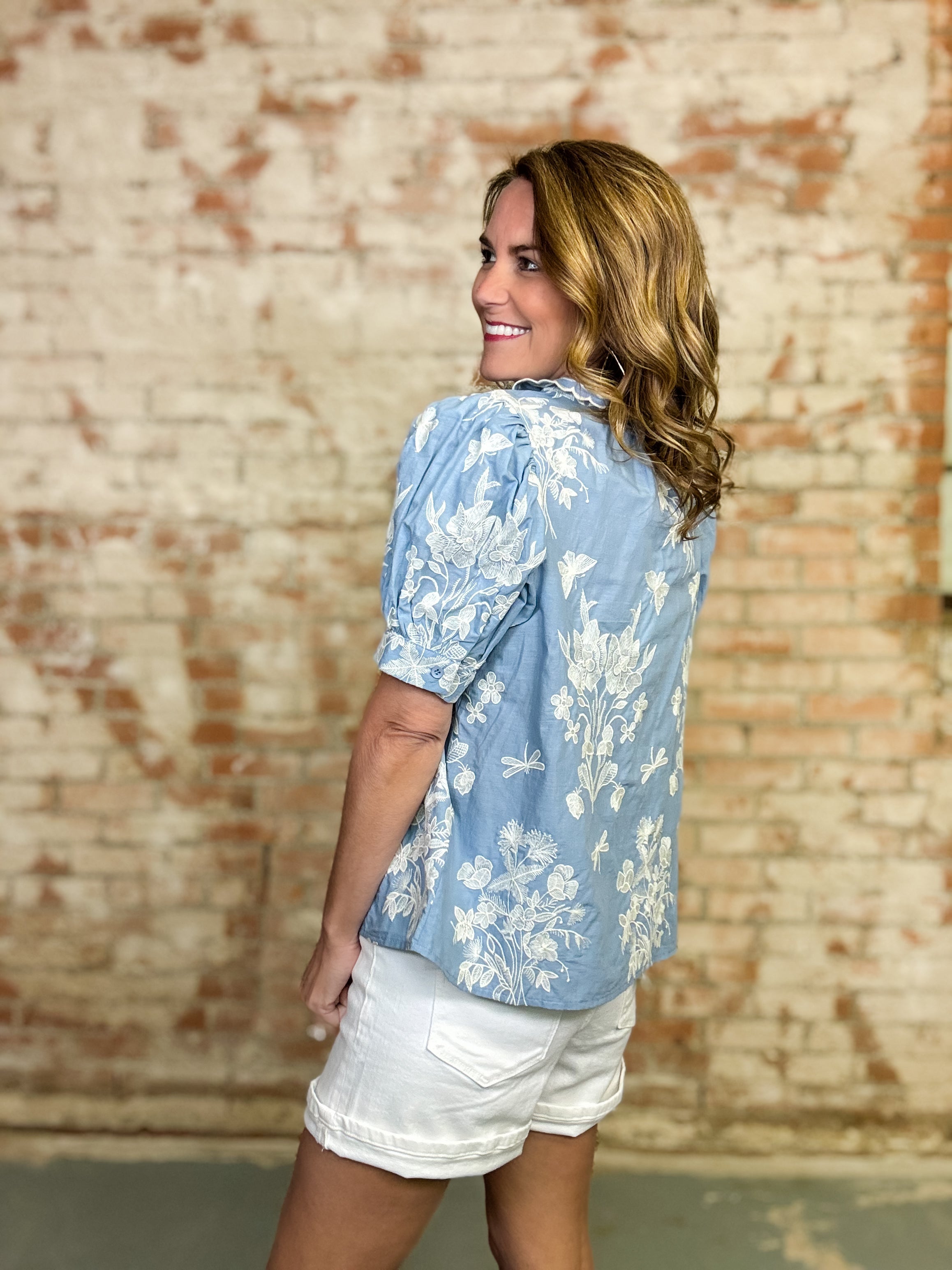 Judy Embroidered Top