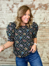 Vail Floral Puff Sleeve Top