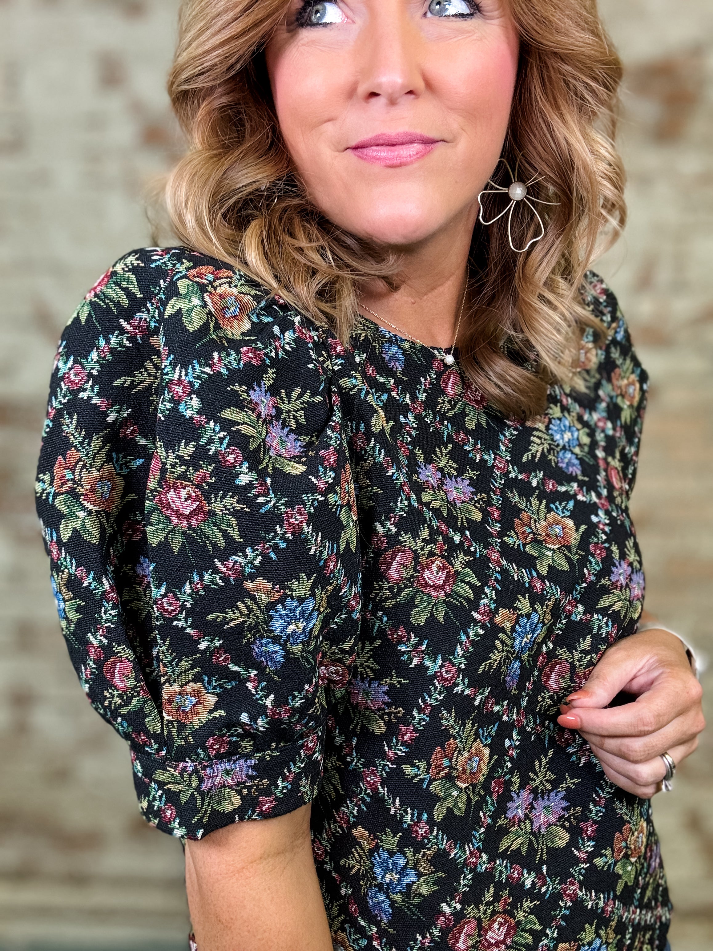 Vail Floral Puff Sleeve Top