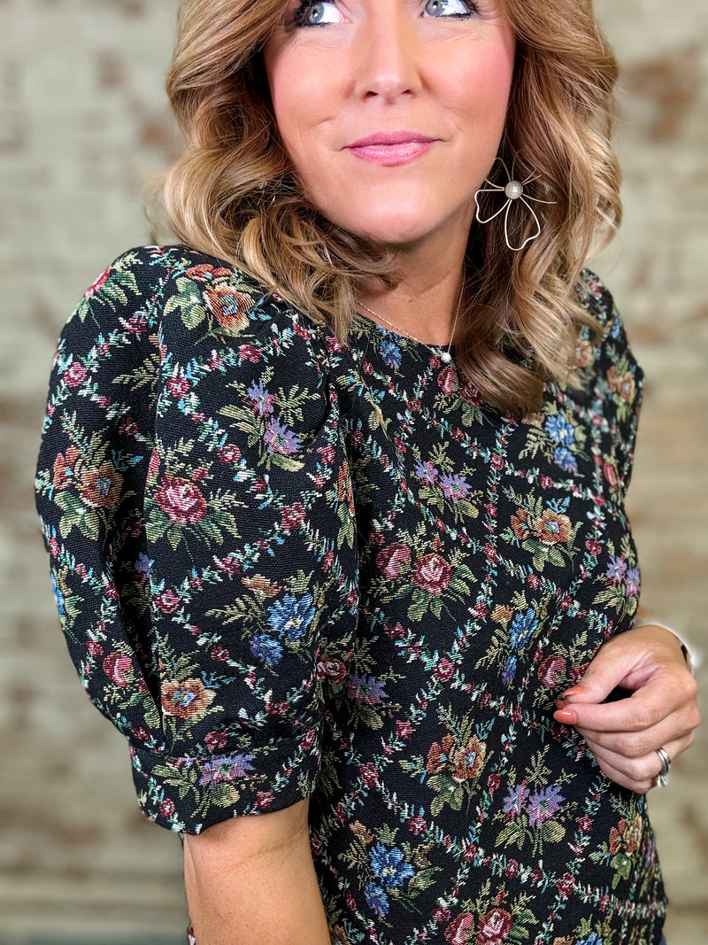 Vail Floral Puff Sleeve Top