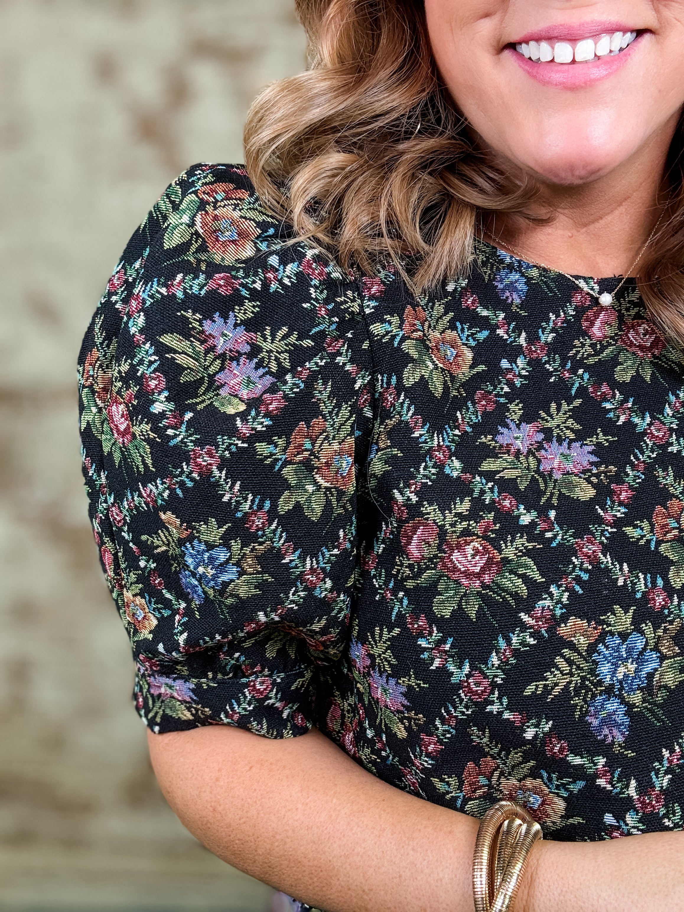 Vail Floral Puff Sleeve Top