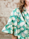 Daniela Embroidered Floral Print Top