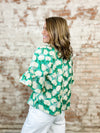 Daniela Embroidered Floral Print Top