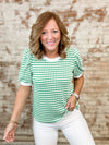 McKinzee Stripe Textured Top
