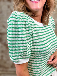 McKinzee Stripe Textured Top