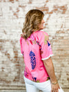 THML Sally Floral Button Front Top