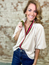 THML Azure Velvet Top