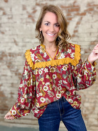 Ashen Foral Top