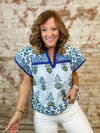THML Robyn Mixed Print Top