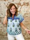 THML Robyn Mixed Print Top