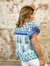THML Robyn Mixed Print Top