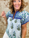THML Robyn Mixed Print Top
