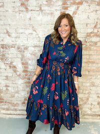 Delora Floral Print Dress