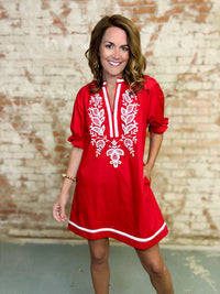 Blanca Embroidered Dress