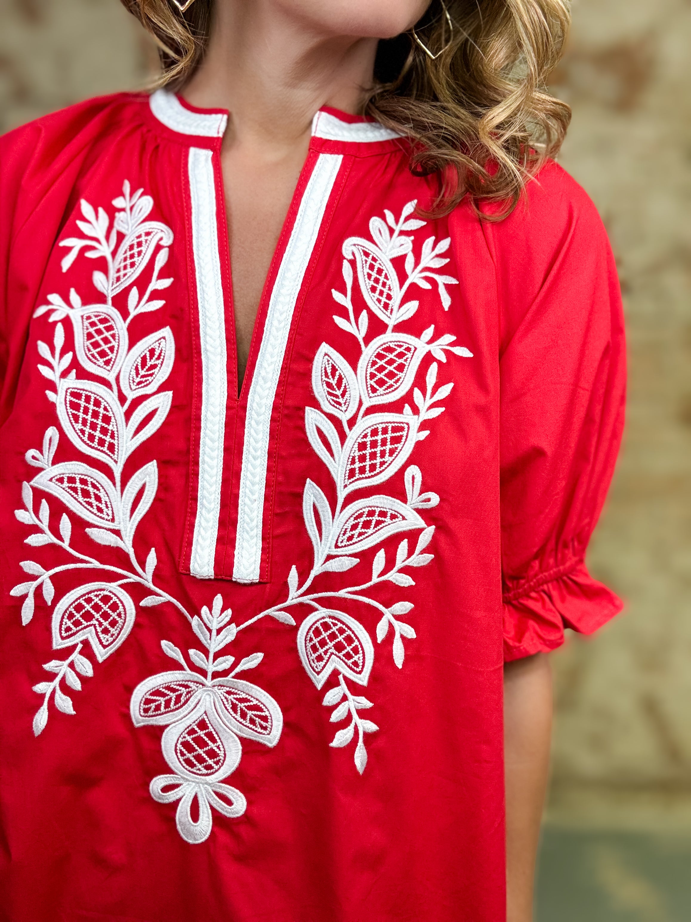 Blanca Embroidered Dress