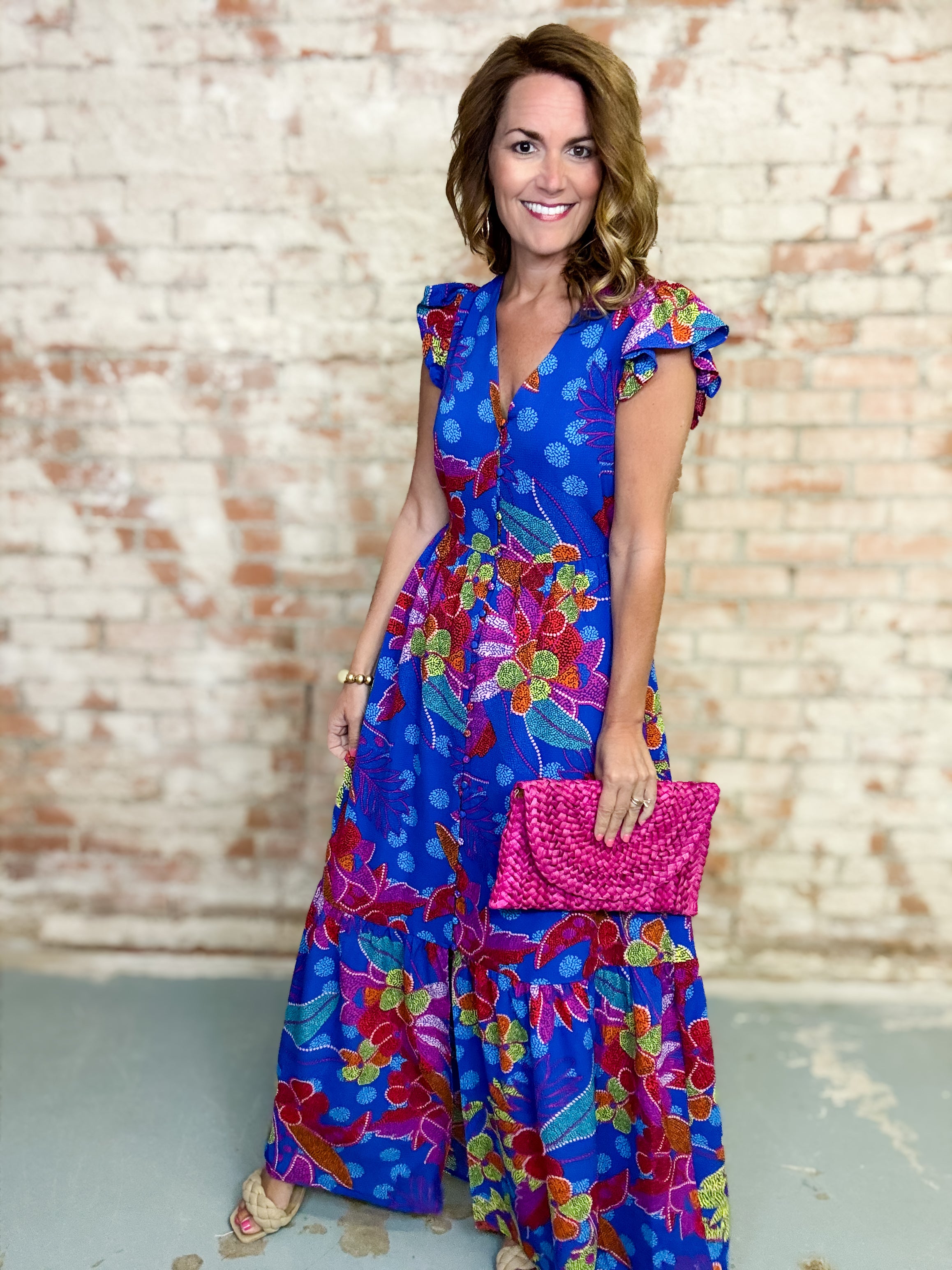 Evianna Tropical Maxi Dress