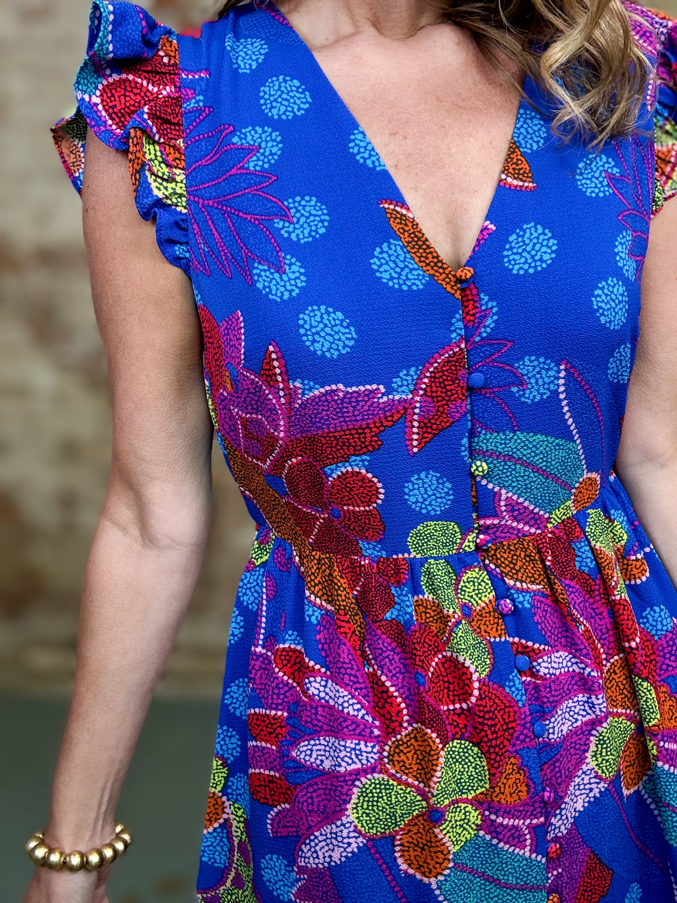 Evianna Tropical Maxi Dress
