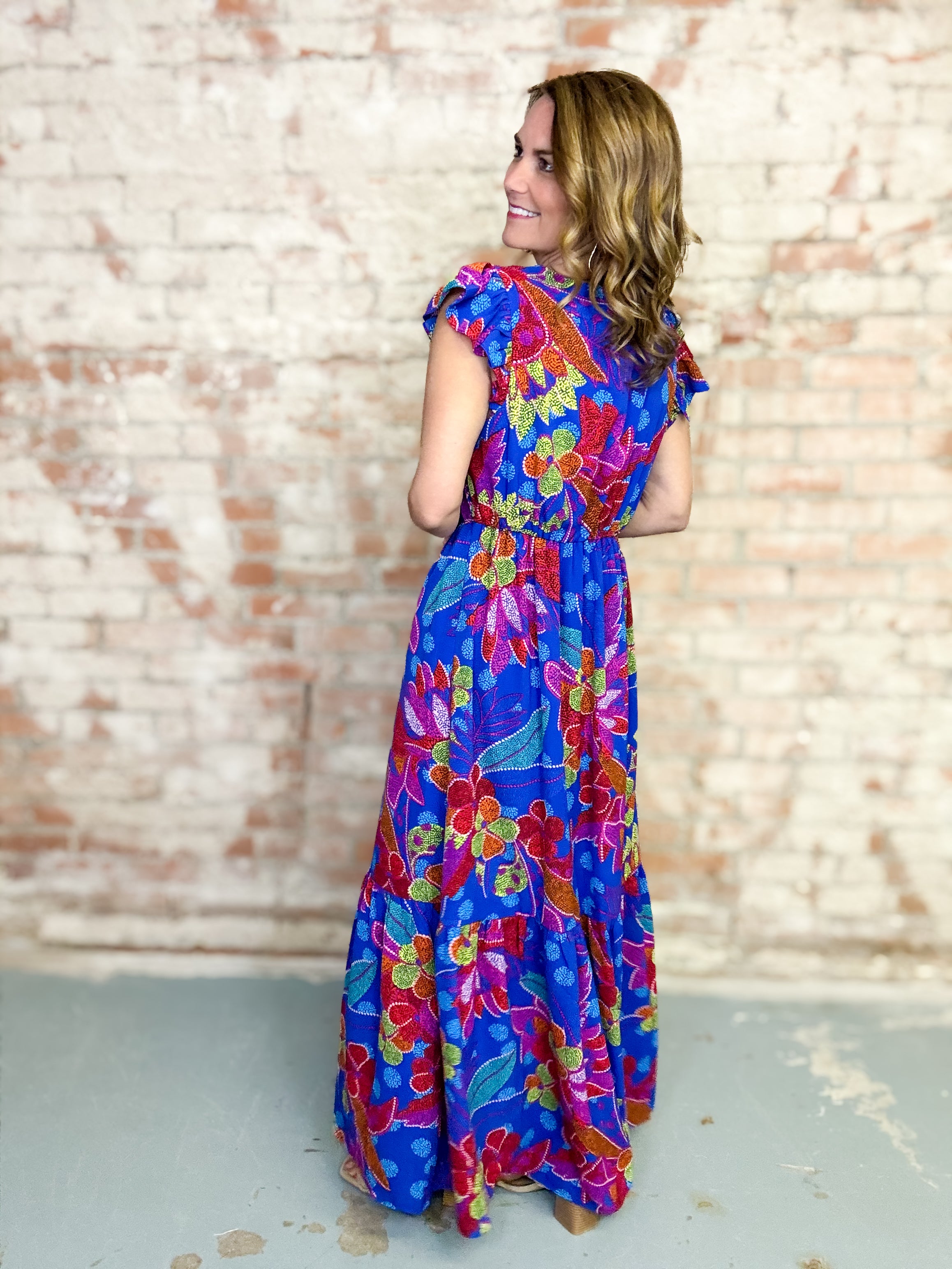 Evianna Tropical Maxi Dress