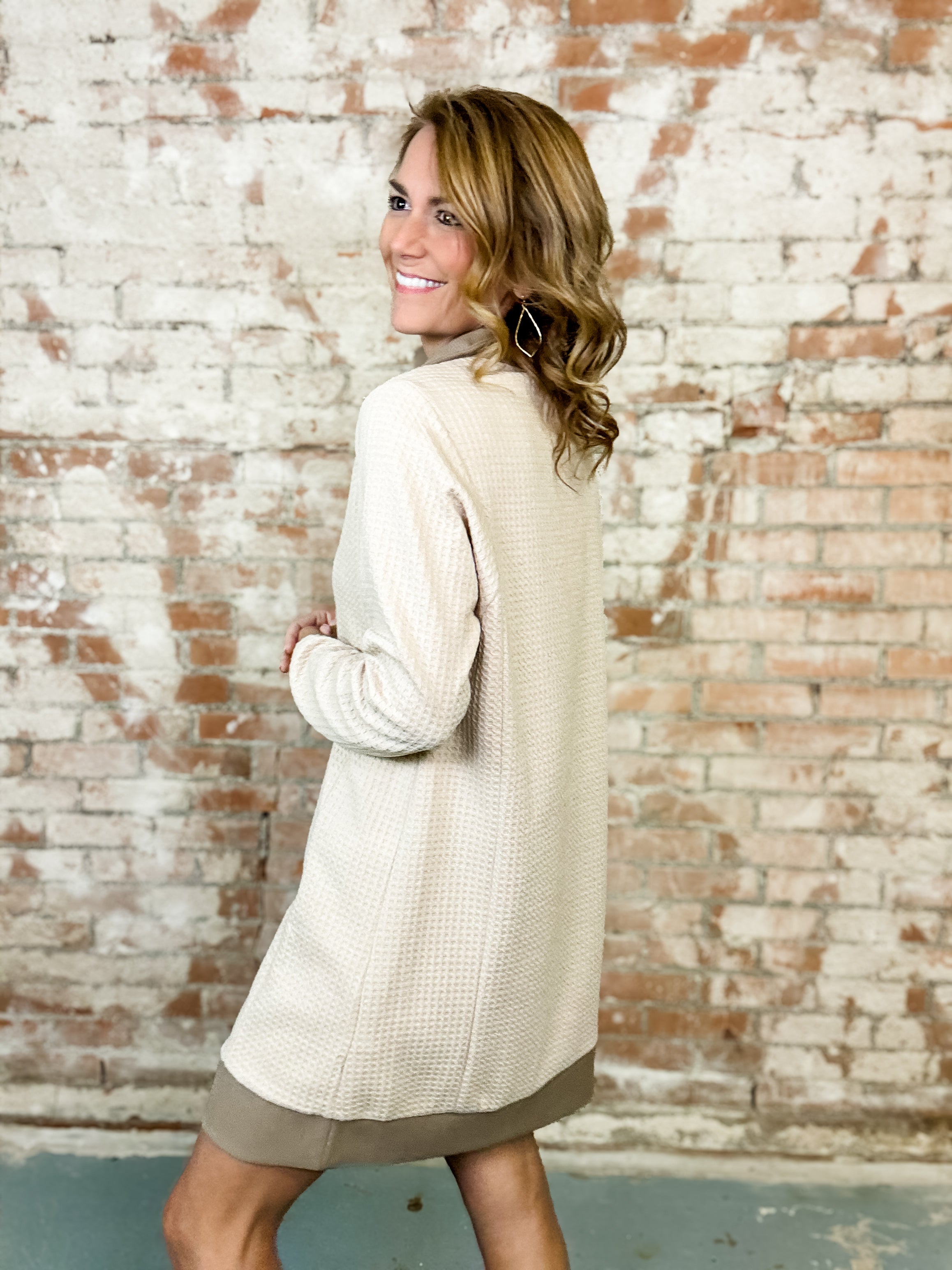 Coralie Waffle Knit Dress