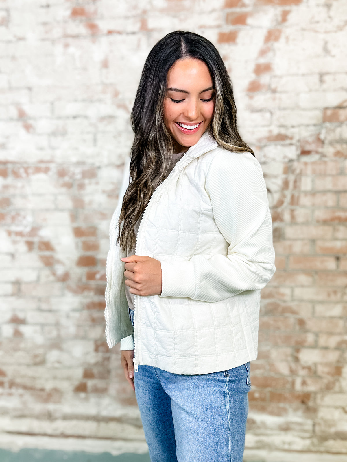 Alesha Mixed Texture Jacket