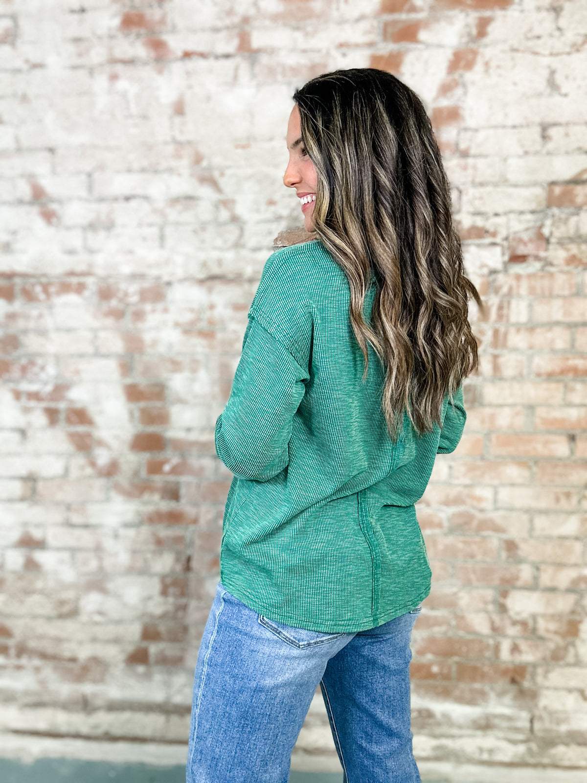 Maris Ribbed Long Sleeve Top