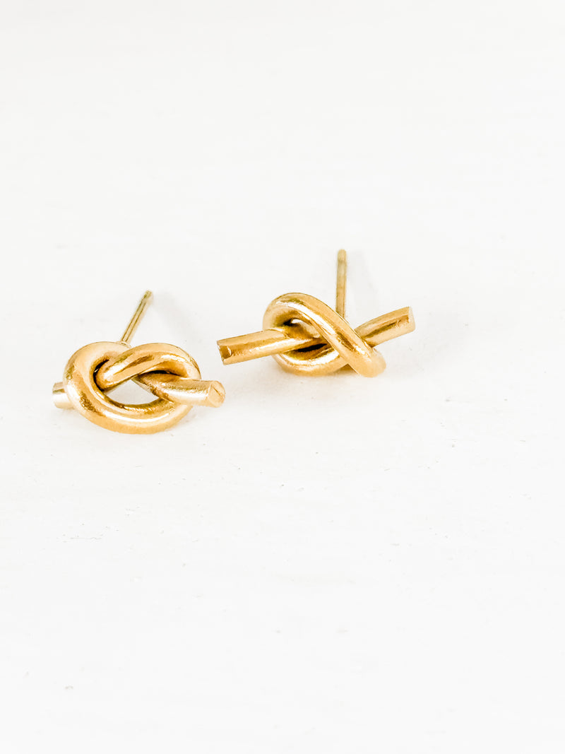 Tucker Gold Knot Earrings