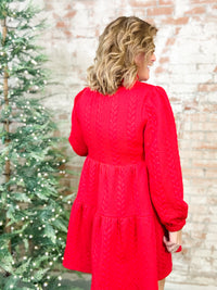 Sidney Textured Tiered Dress