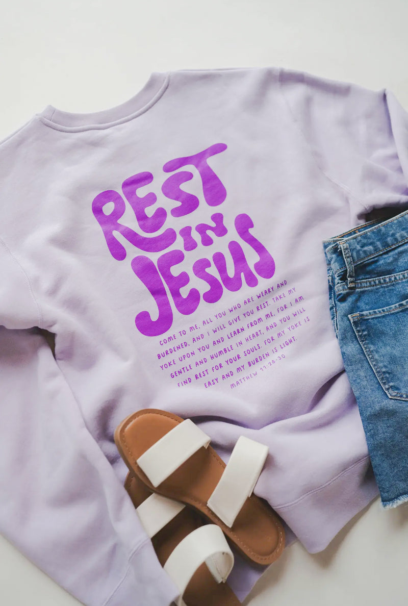 Rest in Jesus Sweatshirt | Dear Heart