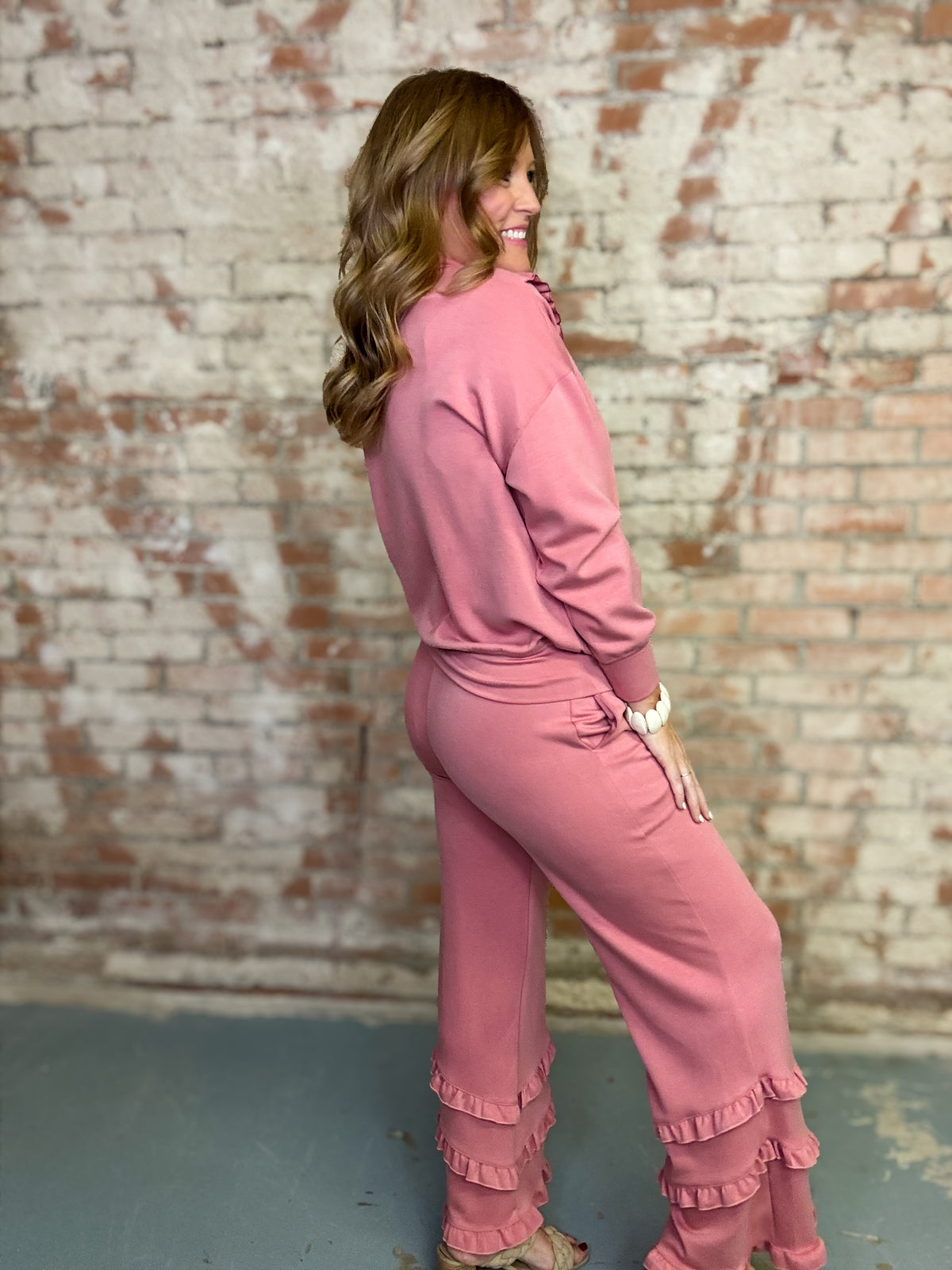 Macie Ruffle Pant Set