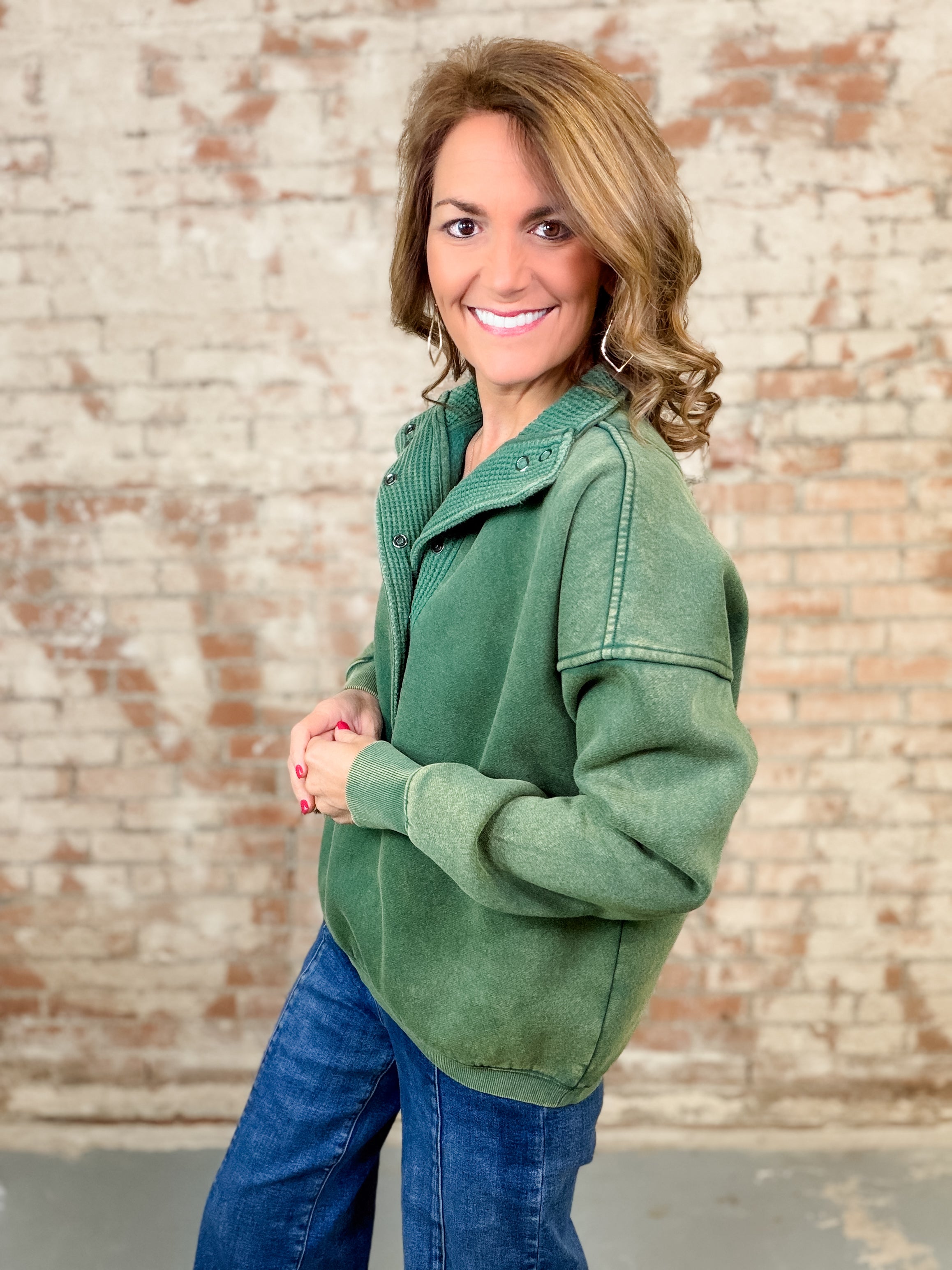 Zarah Half Snap Pullover