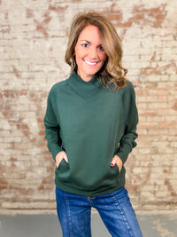 Hearth Fleece Mock Neck Sweater