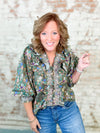 Rayna Embroidered Floral Print Top