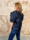 Midnight Velvet Jaquard Top